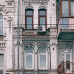 facade of old stone building in classic style